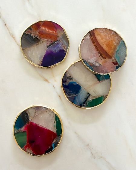 Anthro vibes at an Amazon price for these gorgeous agate gold gilded coasters! They come BEAUTIFULLY wrapped and would be an incredible hostess or housewarming gift! 


#LTKfindsunder50 #LTKstyletip #LTKhome