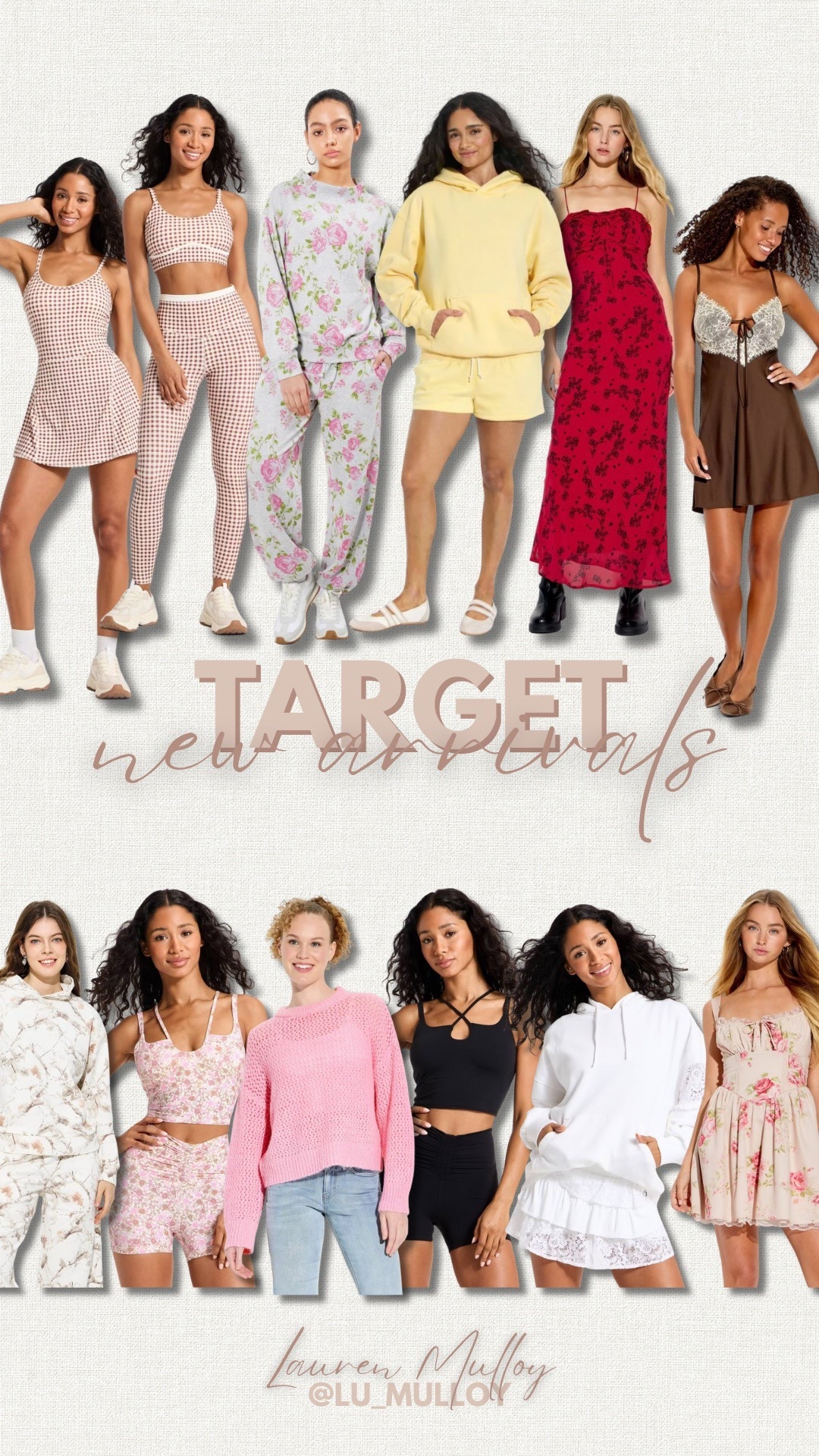 Obsessed with Target’s new arrivals for spring! The workout sets and sweat sets have such cute prints and cuts! And I don’t know about you, but I am ready for dresses! 

Target new arrivals, dresses, lace, skirt, sweater set, workout set, floral, spring outfits, Lauren Mulloy, Californiaa

#LTKActive #LTKgrwm #LTKootd