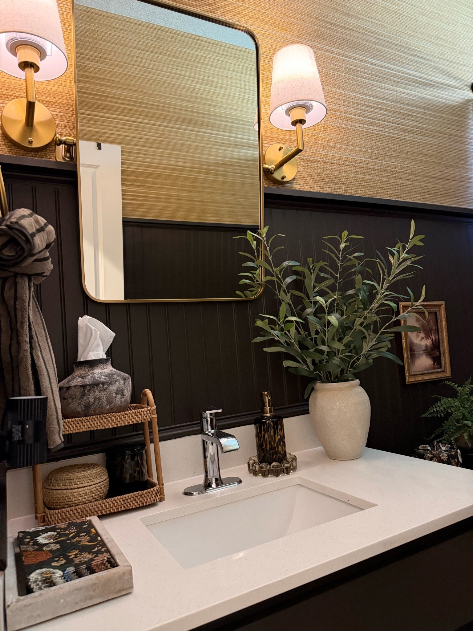 Bathroom decor details, mirror?
, lighting , home decor accents

#LTKselfcare #LTKHome