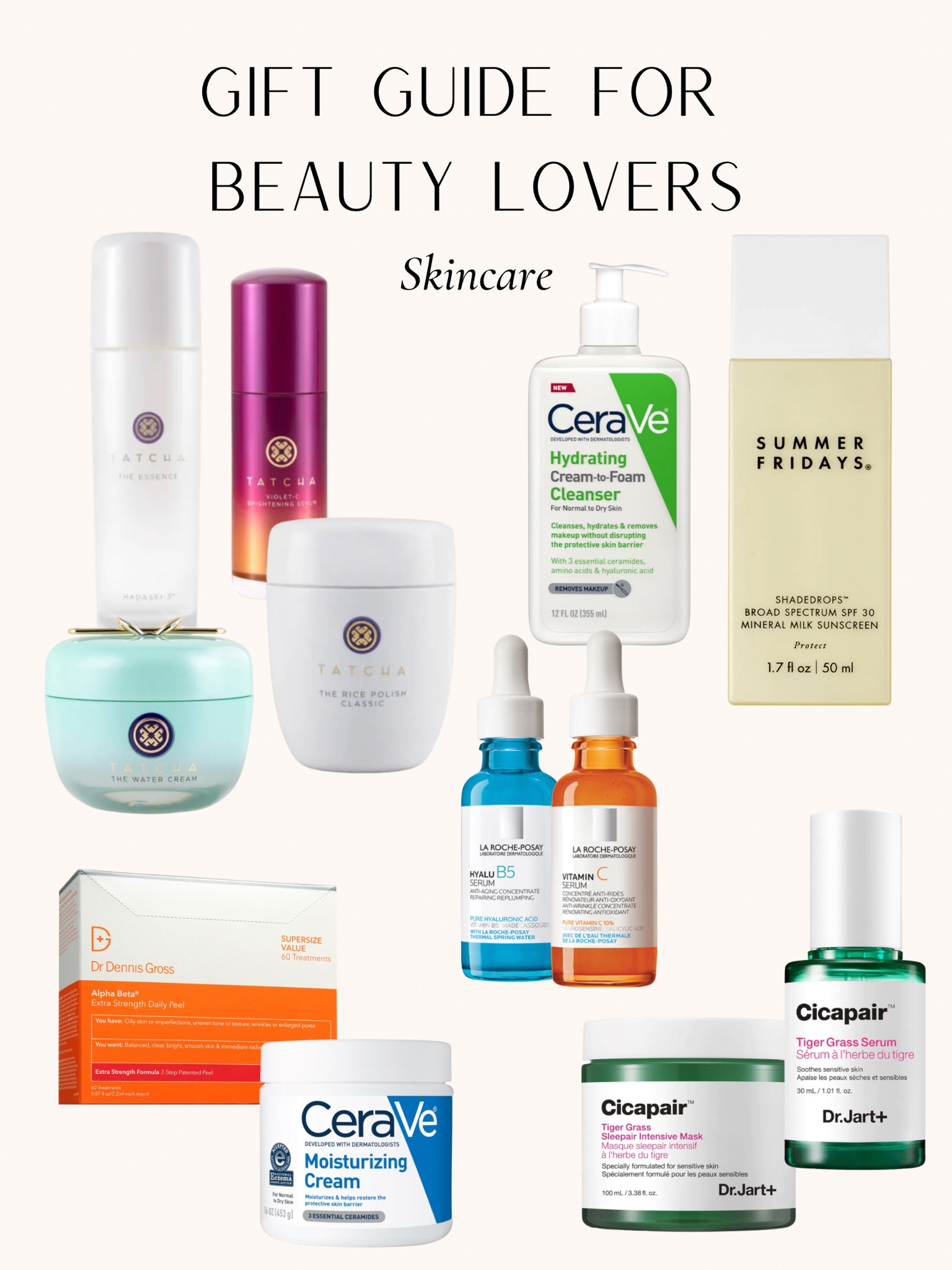 Beauty lovers gift guide skincare edition! Some of my holy grail products I’ve been using for years! Tatcha is the most expensive skincare I buy so I always get it on sale which you can do right now with code CYBER22

Tatcha, CeraVe, La roche posay, Sephora, spf

#LTKGiftGuide #LTKbeauty #LTKHoliday