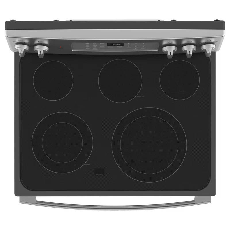 30" 5.3 cu. ft. Freestanding Electric Convection Range with No Preheat Air Fry | Wayfair North America