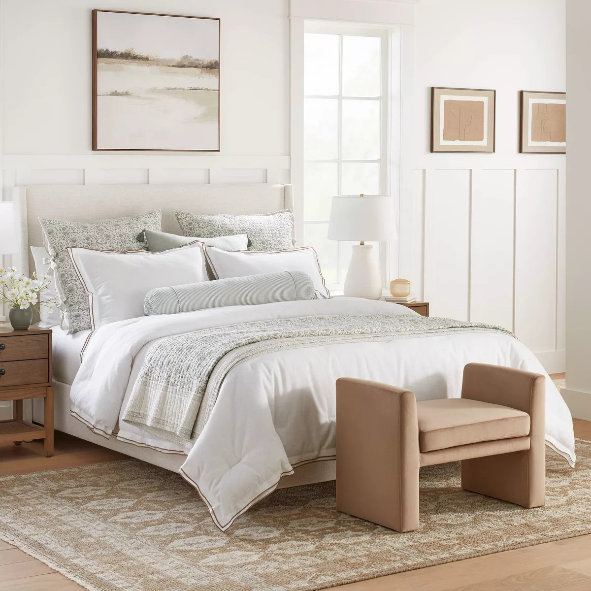 Double Flange Merrow Stitch Comforter & Sham Set - Threshold™ designed with Studio McGee | Target