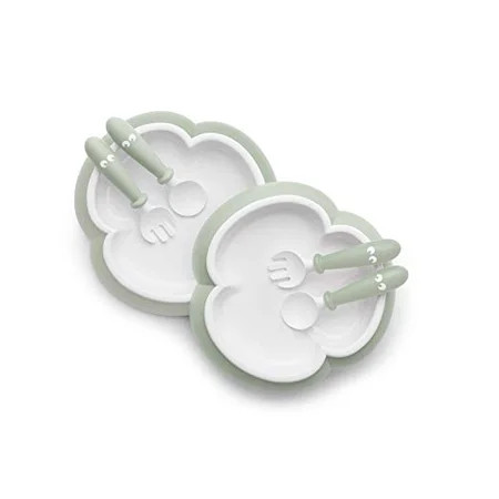 Baby Plate Spoon and Fork - 2 Sets - Powder Blue | Walmart (US)