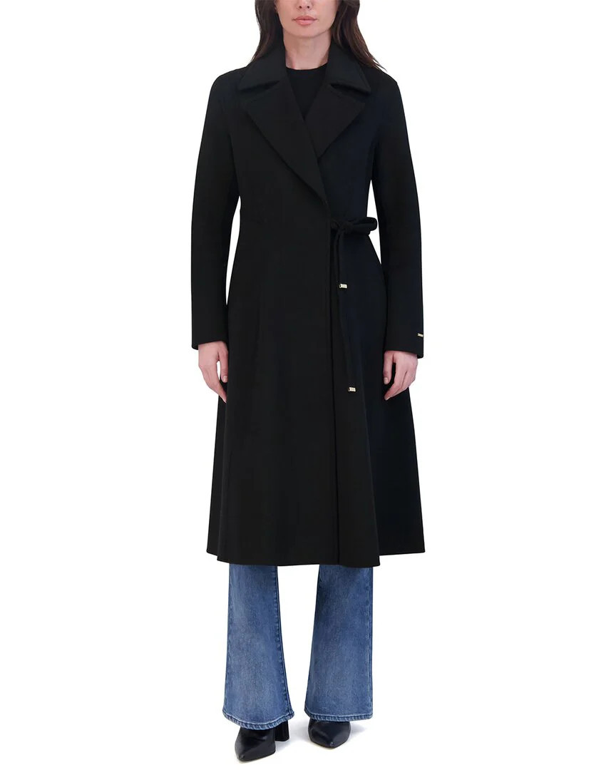 Tahari Wool-Blend Wrap Coat | Shop Simon