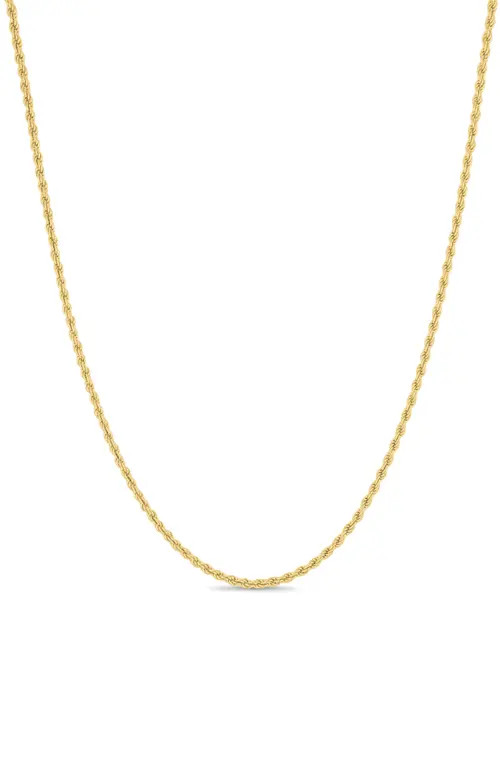 Bony Levy 14K Gold Rope Chain Necklace, 2mm in 14K Yellow Gold at Nordstrom, Size 22 | Nordstrom