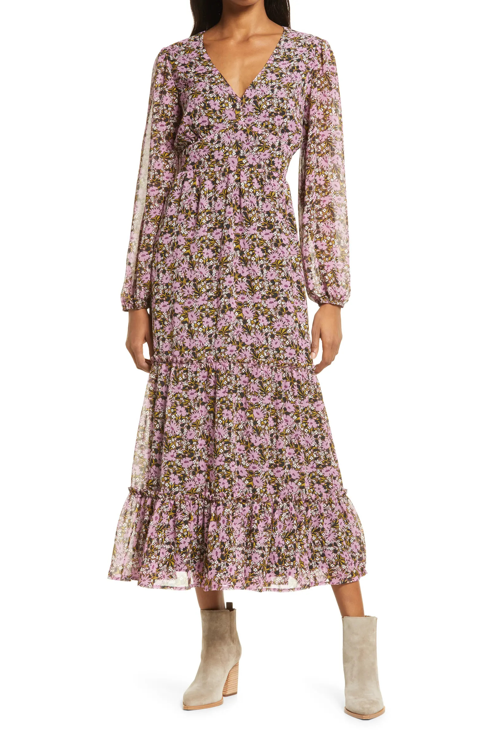 Lost + Wander Lovestoned Floral Long Sleeve Dress | Nordstrom | Nordstrom