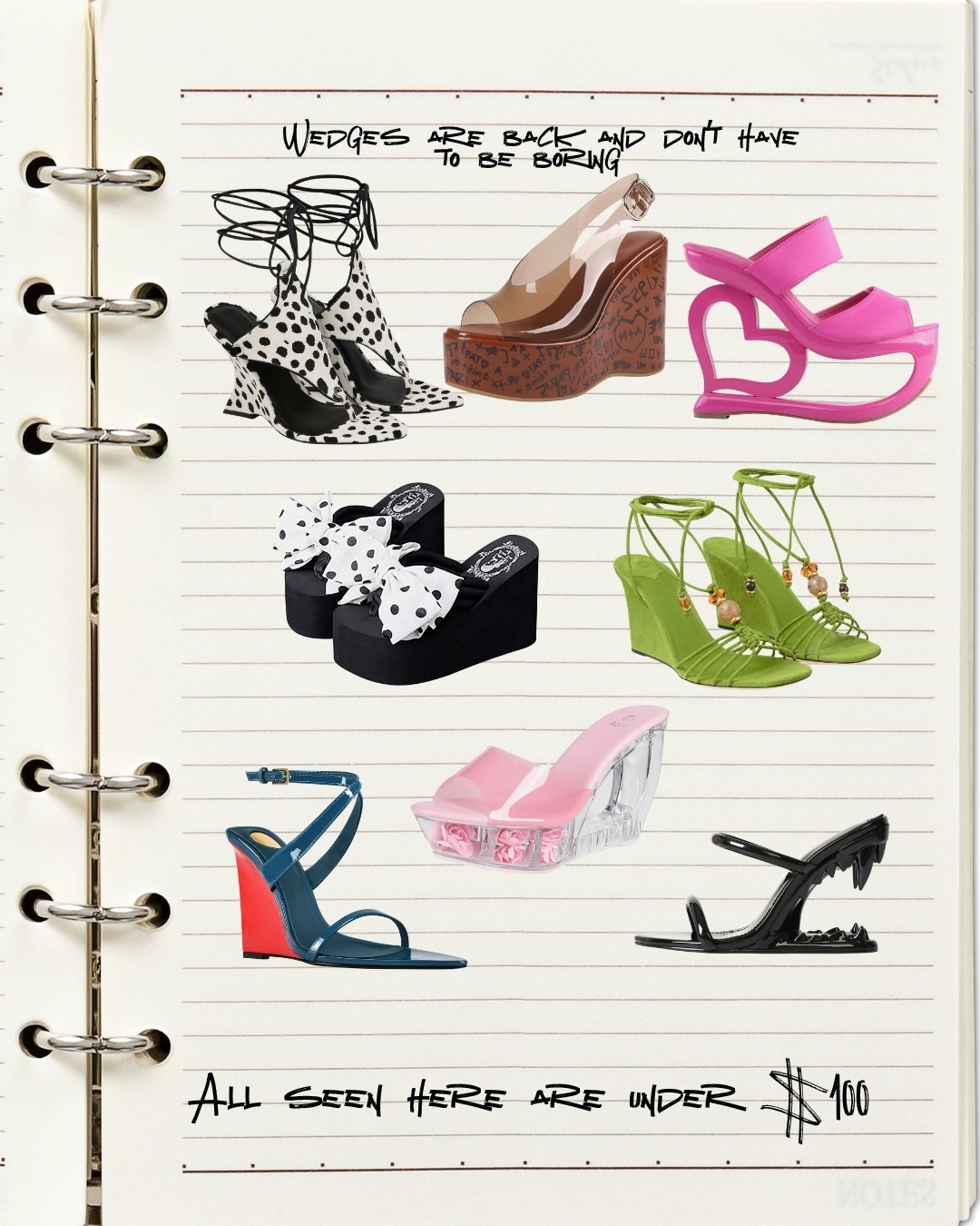 Affordable summer wedge heels under $100!

#LTKSeasonal