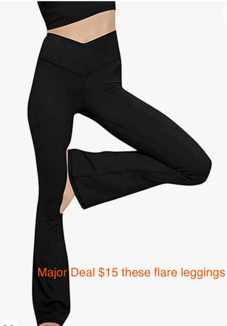 Love these flare leggings 

#LTKsalealert #LTKSeasonal #LTKfitness