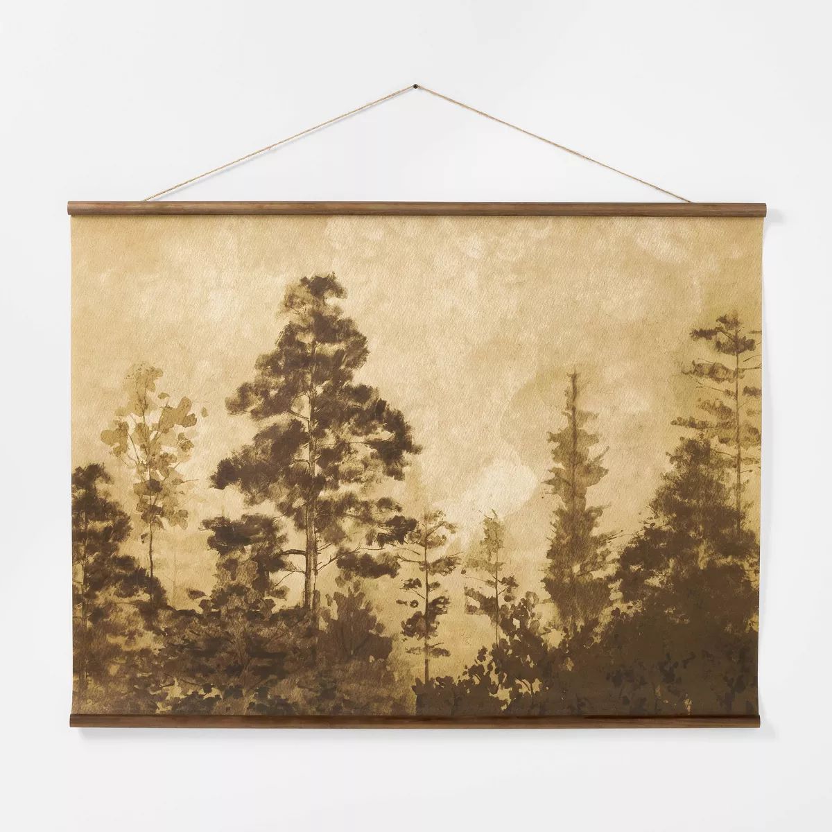 36"x48" Sepia Wilderness Paper Banner: Threshold™ designed w/Studio McGee, Rustic Pine Frame, N... | Target