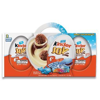 Kinder Joy Sweet Cream Topped with Cocoa Wafer Bites Chocolate Treat + Toy - 2.1oz/3pk | Target