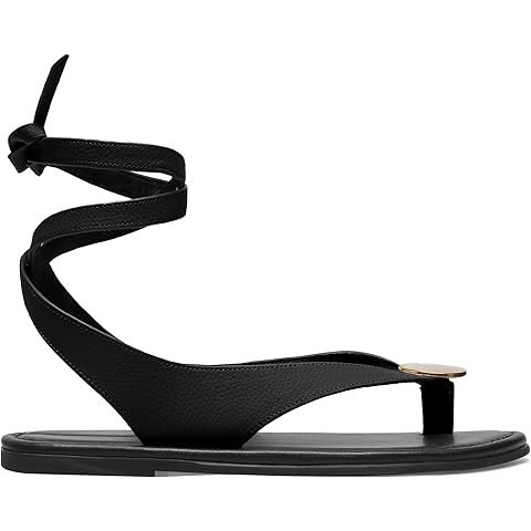 Flat Sandals for Women Strappy Sandals Comfortable Dressy Beach Flip Flop Slides Thong Sandals fo... | Amazon (US)