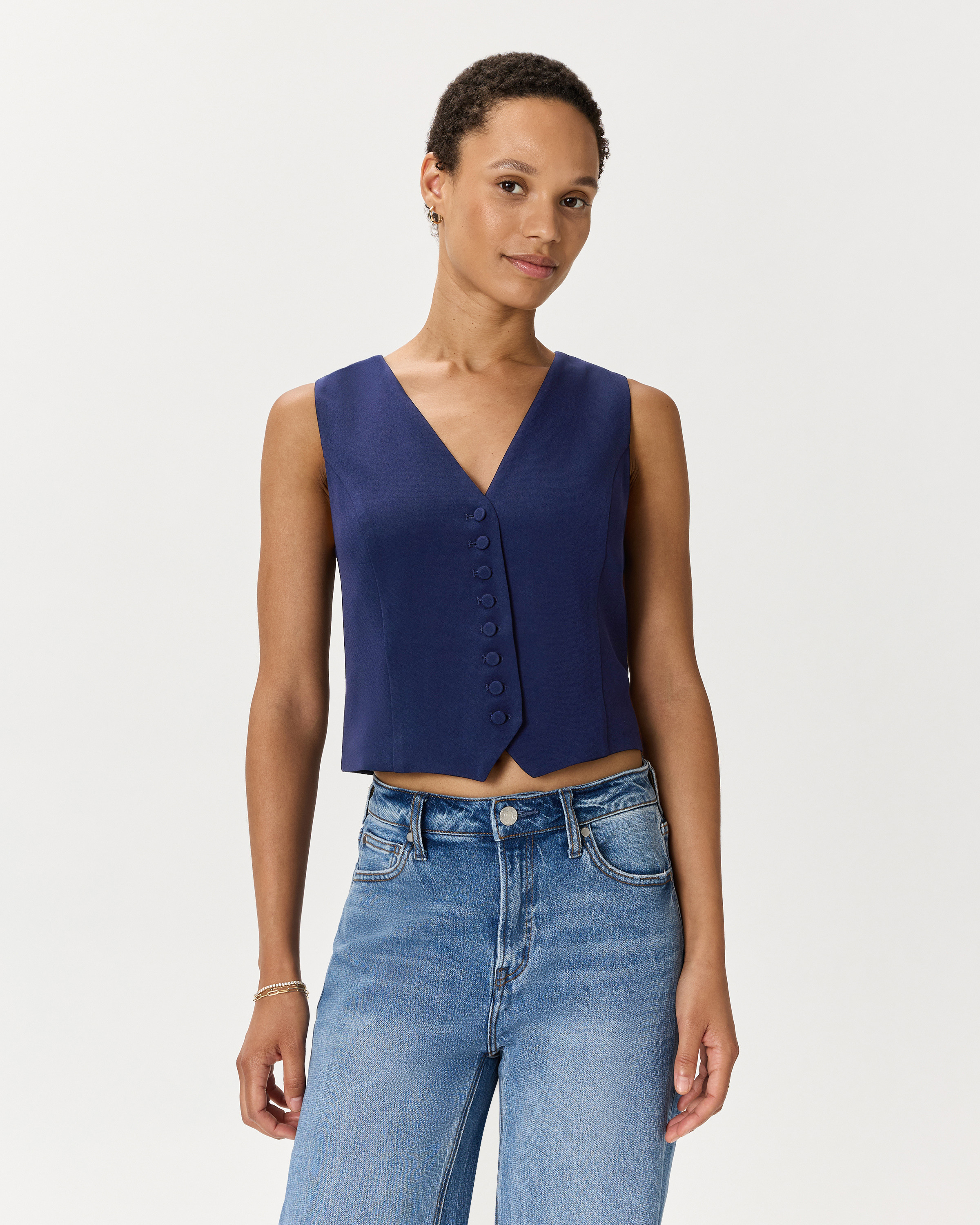 Fluid Crepe Vest | Quince