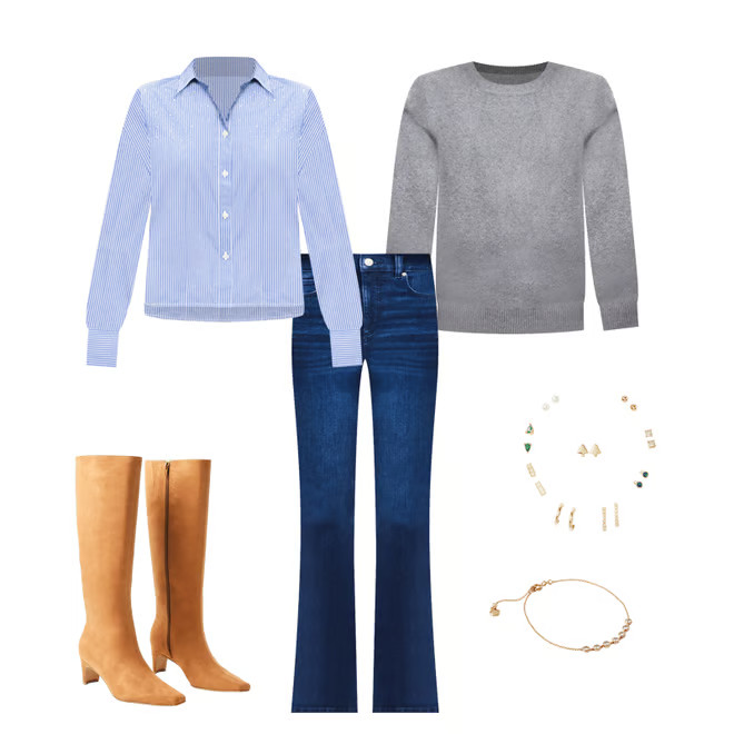 High Rise Slim Flare Jeans in Dark Wash | LOFT