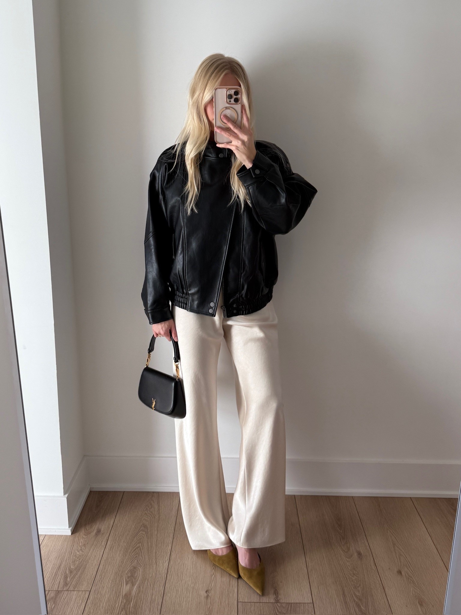 Wearing a medium in the sweater underneath, small in the pants (linked similar), and small in the jacket! Code “KPGS20!” for necklace! #kathleenpost

Chic style, trendy fashion, dinner outfit idea, fall outfit idea, leather jacket, date night outfit

#LTKStyleTip #LTKSeasonal