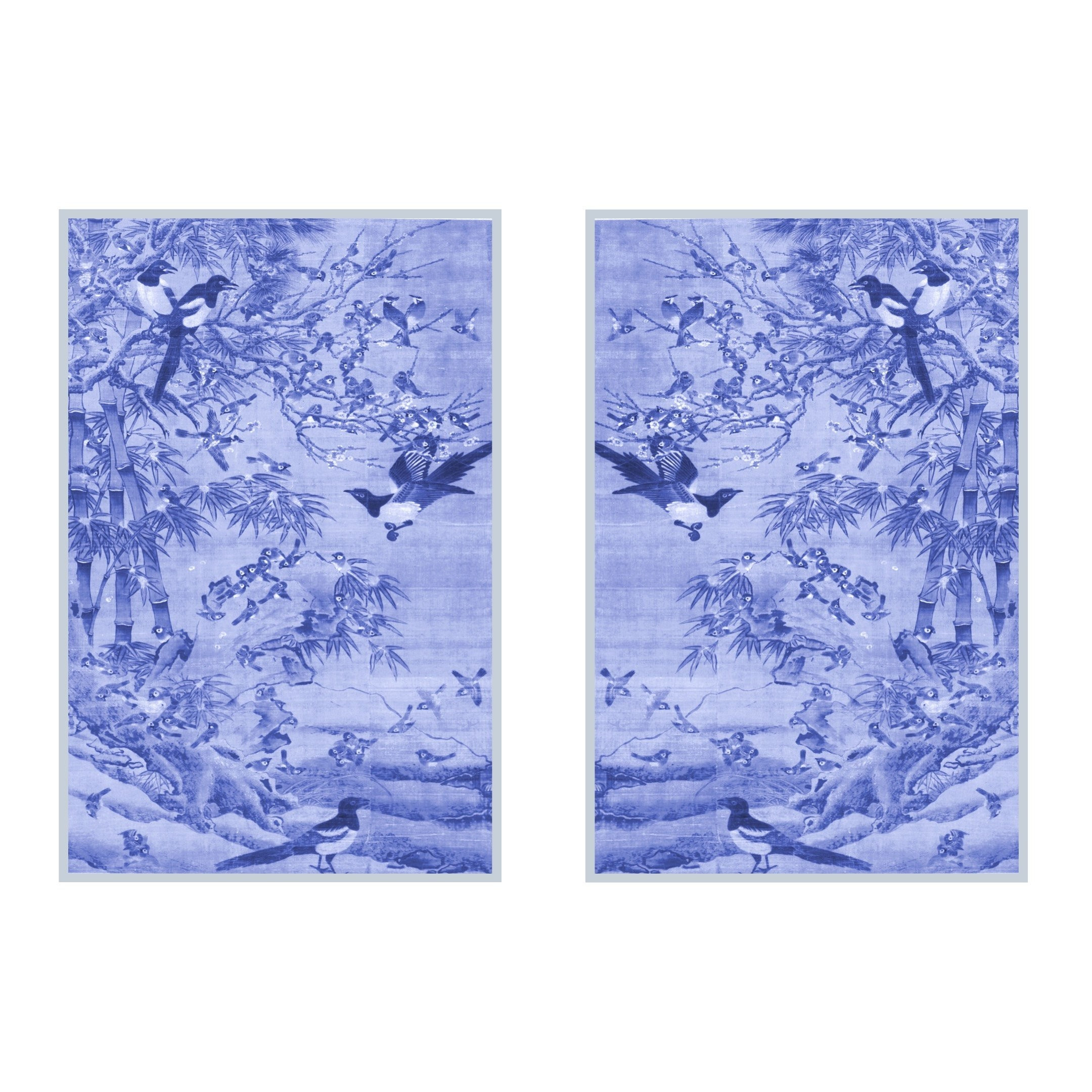 Vintage Bird Mural Pair | Urban Garden Prints