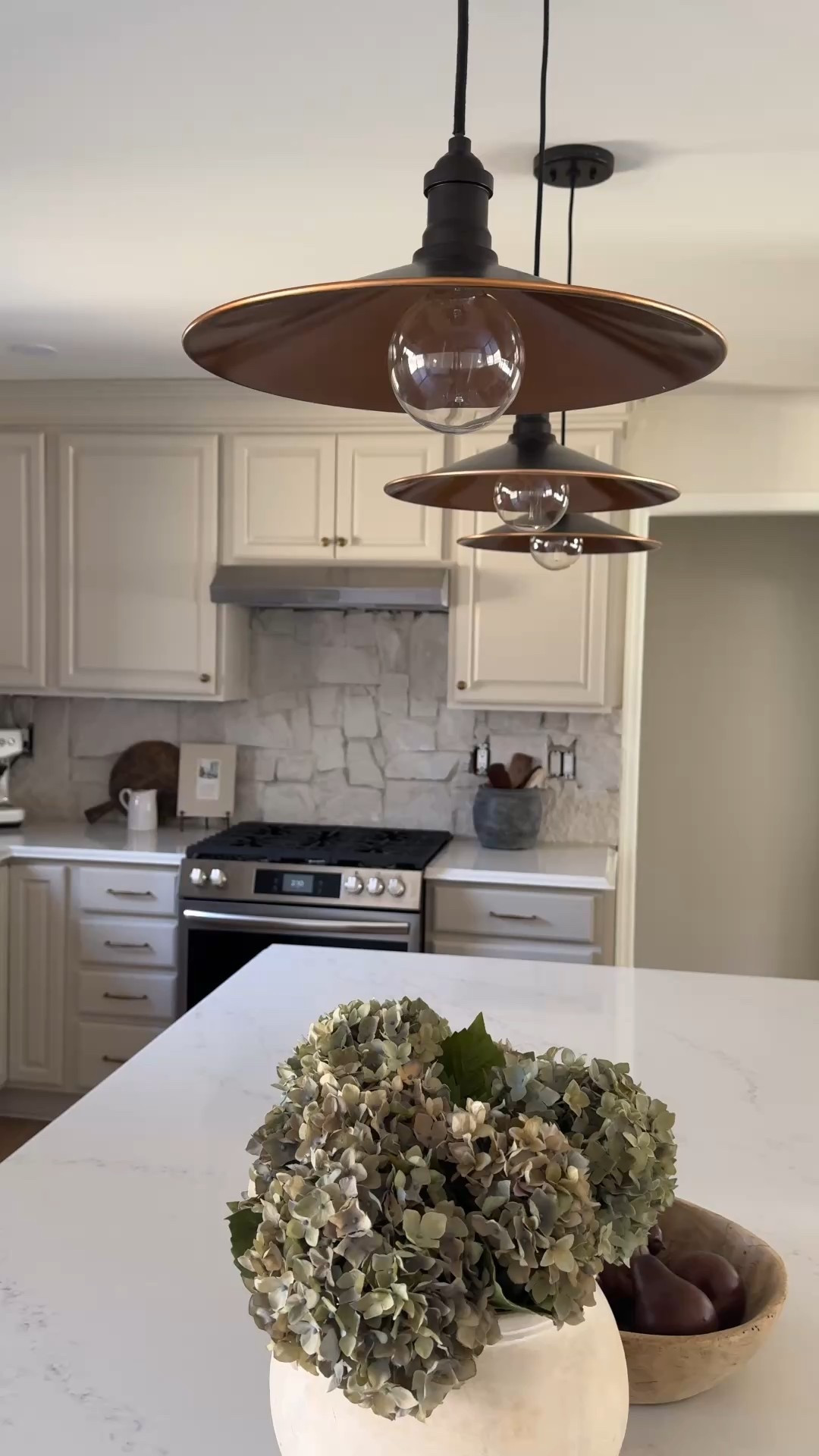 Affordable copper pendant lights in our kitchen 

#LTKSpringSale #LTKStyleTip #LTKHome