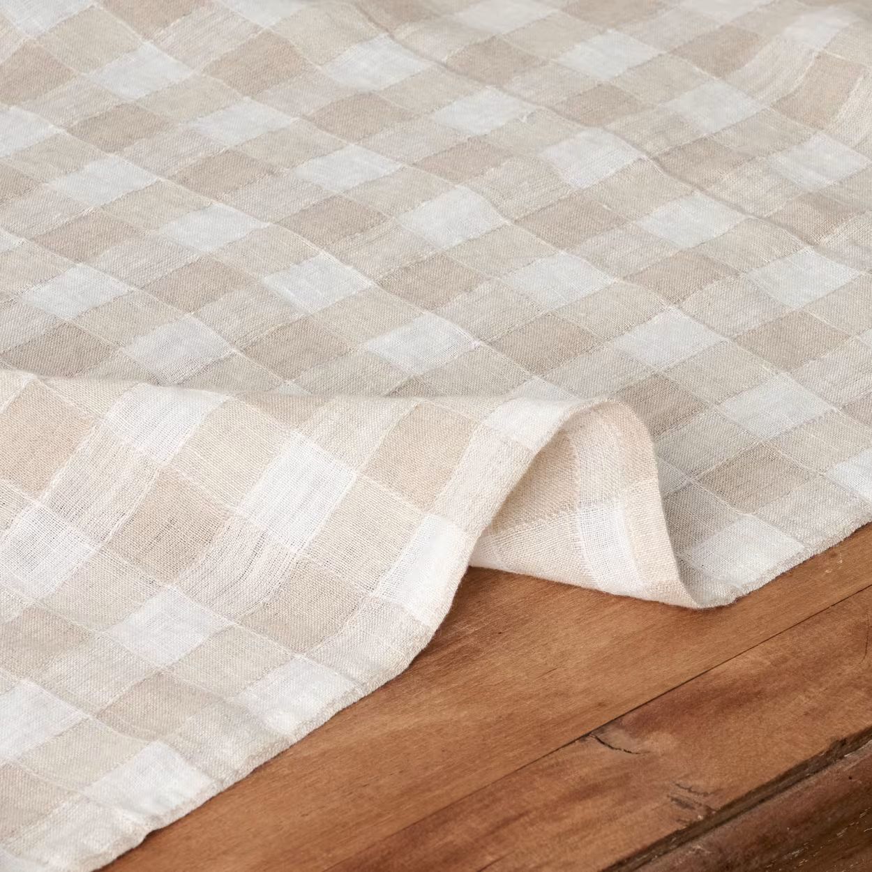 Wheat Gingham Tablecloth | Magnolia