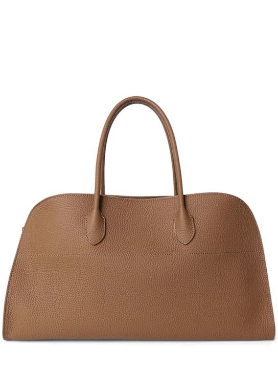 E/W Margaux matte grain leather tote bag | Luisaviaroma