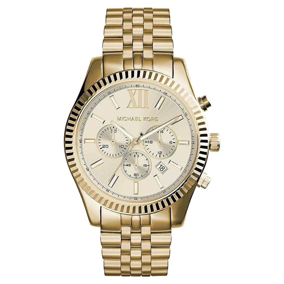 Michael Kors Men's Lexington Gold-Tone Chronograph Metal Watch, MK8281 | Walmart (US)