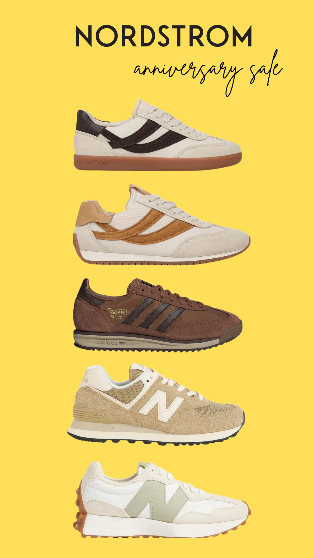 Nordstrom Anniversary Sale for Autumns, sneakers, retro sneakers, casual sneakers, gum sole, New Balance, Adidas, Vine, brown, off white, ivory, cream, chesnut, espresso brown, olive green, sage, Autumn sneakers, mom style

True Autumn, Soft Autumn, Dark Autumn, Warm Autumn, Warm Spring, HOC Autumn, House of Colour Autumn 

 

#LTKActive #LTKFindsUnder100 #LTKShoeCrush