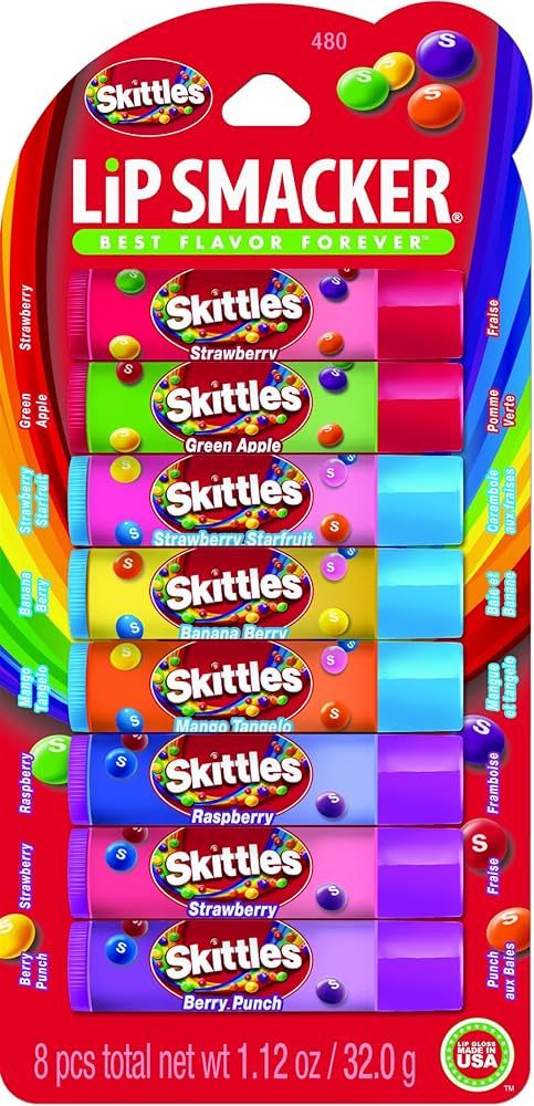 Lip Smacker Skittles Party Pack, 8 Count (Pack of 1) | Amazon (US)