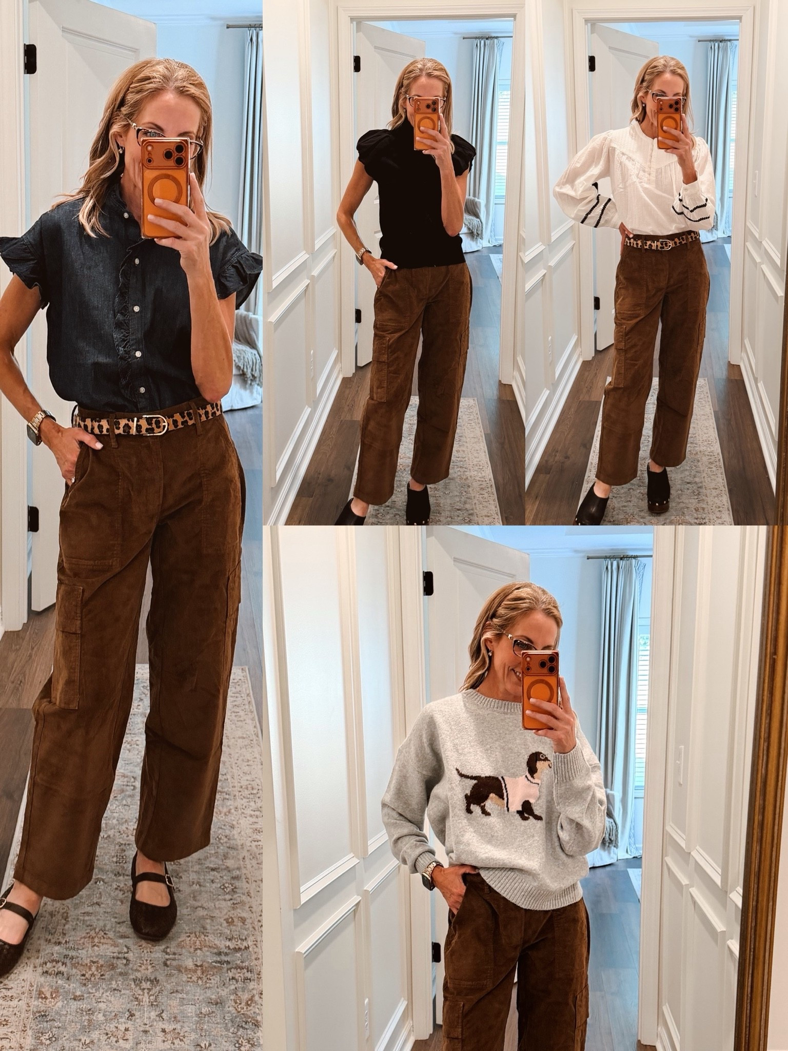 Okay, these $30 corduroy pants might be my FAVORITE piece in the capsule. 🤎 The color, the texture, the fit… they just scream fall. I styled them four ways to show how one affordable Walmart piece can take you from casual to work-ready without overthinking it.

And can we talk about the dachshund sweater?! 🐶

Walmart fall fashion | corduroy pants | affordable fall outfits | fall capsule wardrobe | teacher style | over 40 style | fall work outfit