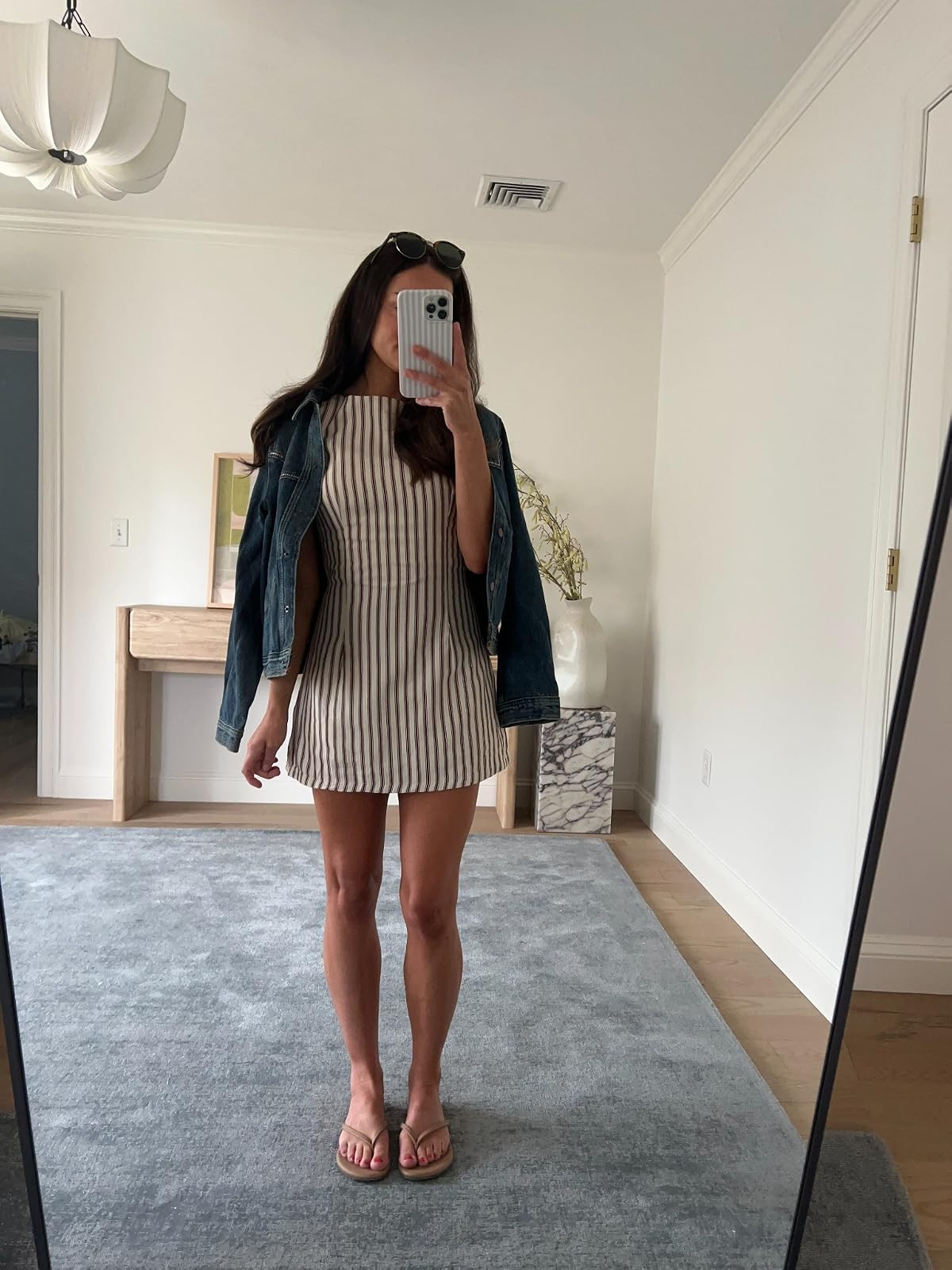 Casual outfit from this weekend! Dress with built in shorts! size up, runs small wearing size 4, wearing a M in this denim jacket 

 #LTKootd #LTKSeasonal
