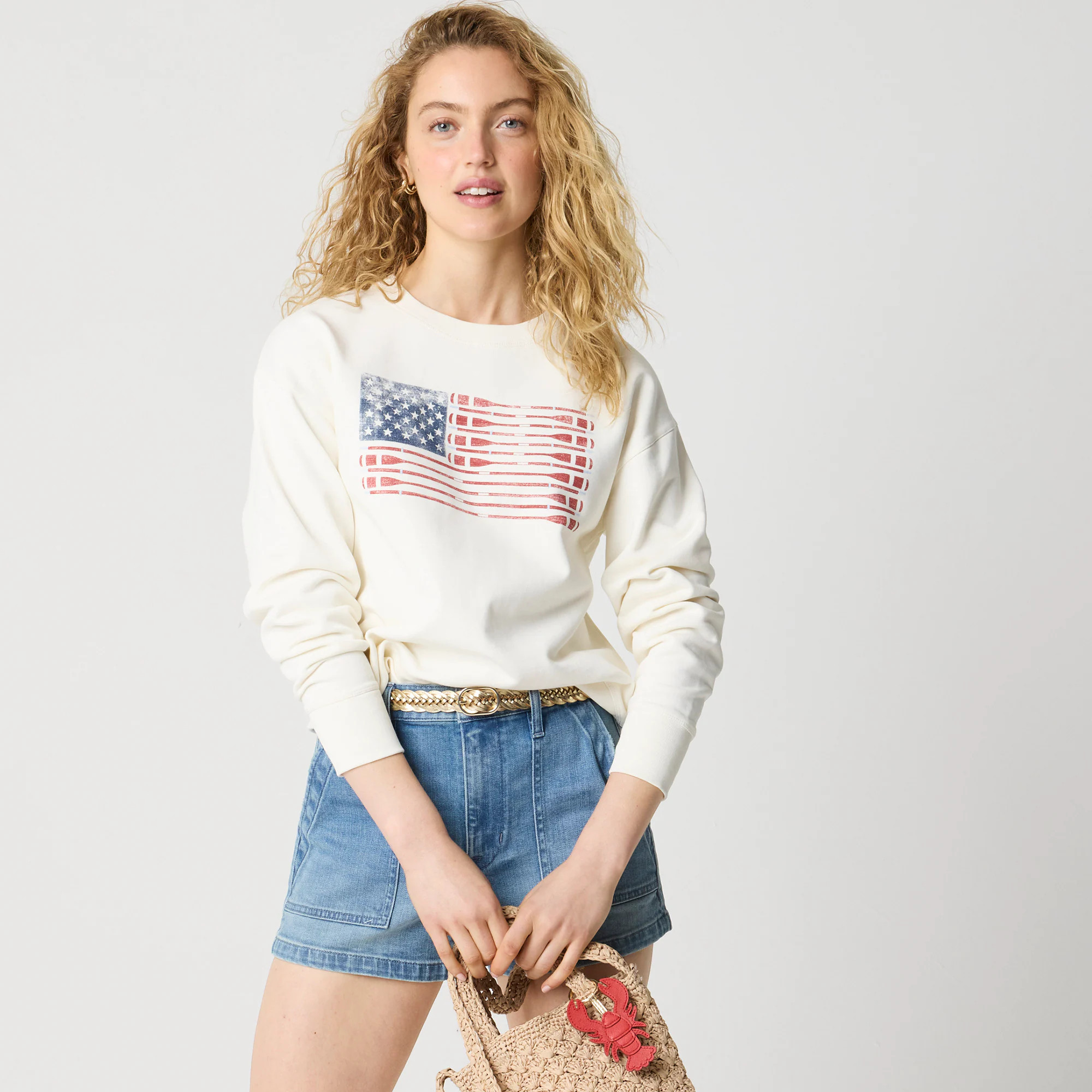 Oar flag graphic sweatshirt | J.Crew Factory