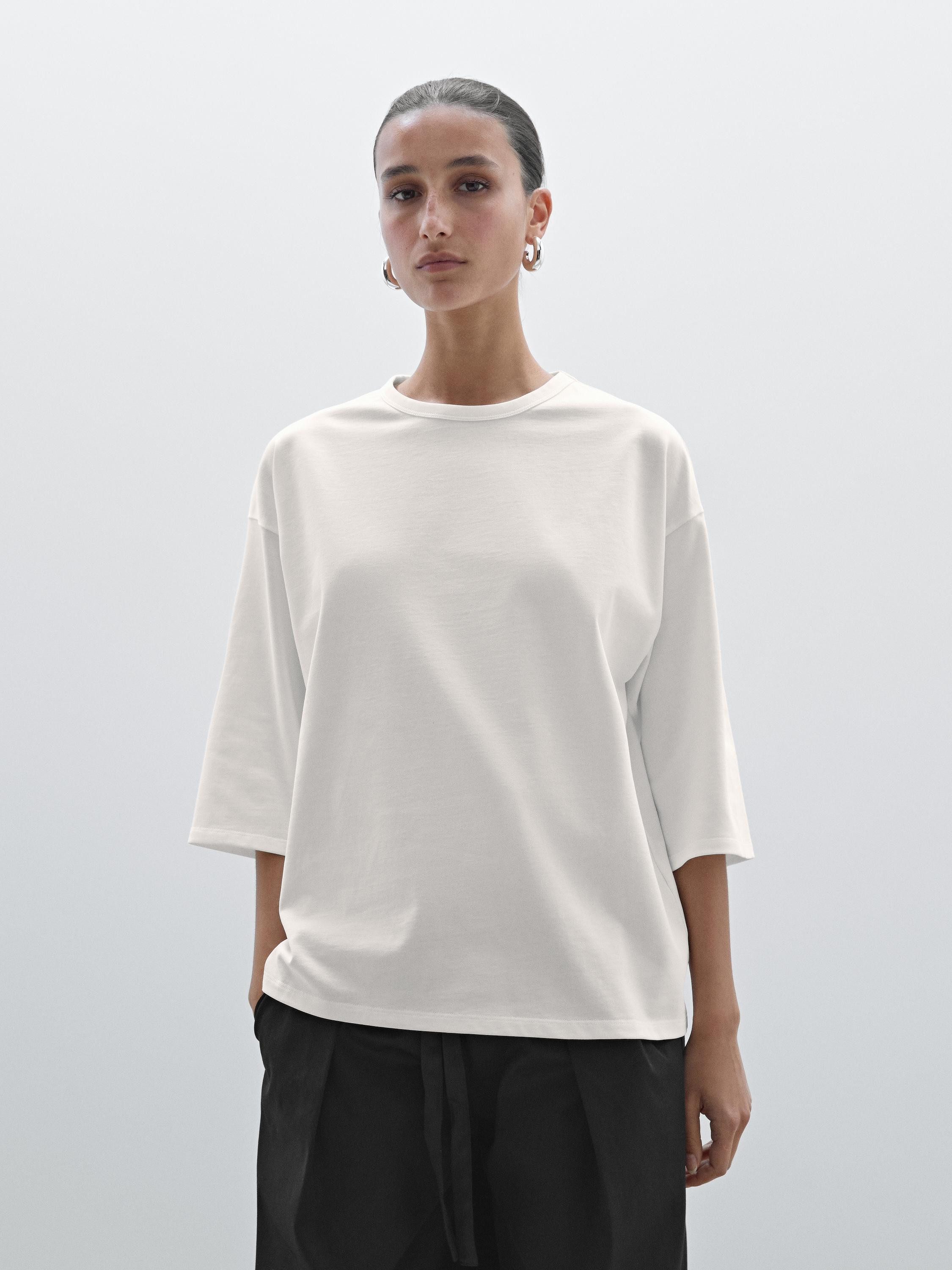 Oversize heavy weight T-shirt | Massimo Dutti UK