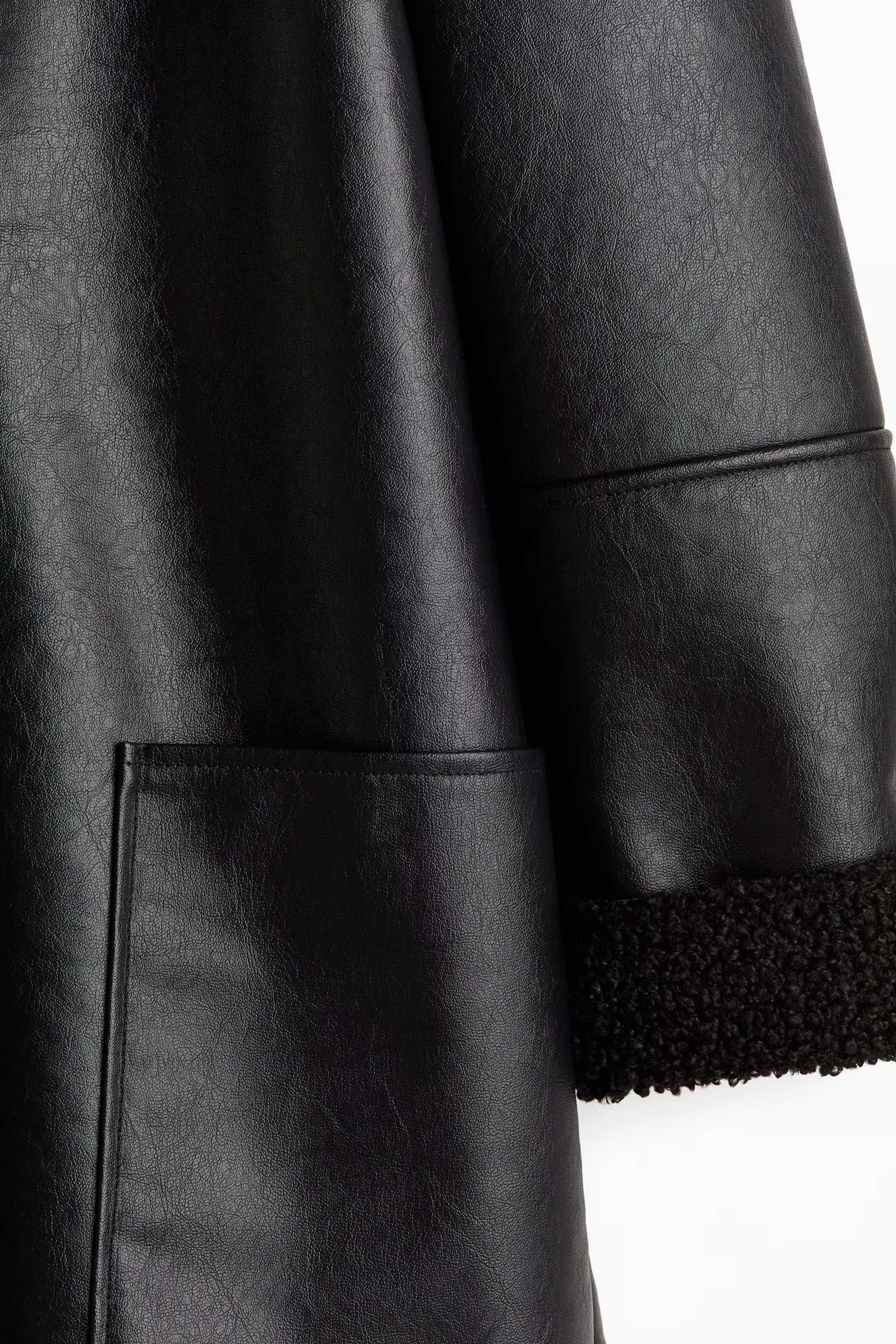 Chaqueta revestida con forro de borreguito - Negro - MUJER | H&M ES | H&M (FR, IT, ES, PT, BE)