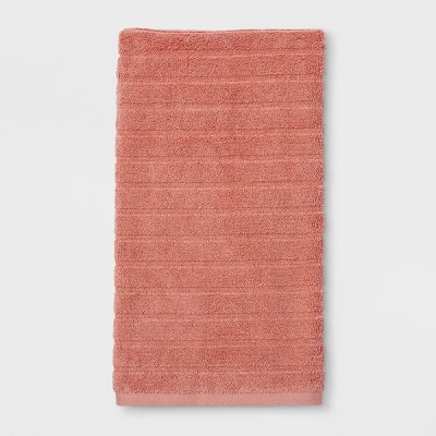 Woven Pattern Bath Towels And Washcloths Dark Peach - Project 62™ | Target