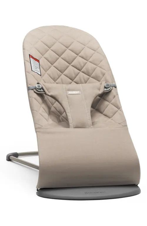 BabyBjörn Bouncer Bliss Convertible Quilted Baby Bouncer in Sand Grey at Nordstrom | Nordstrom
