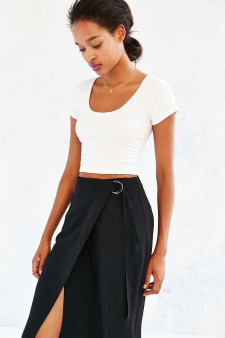 Silence   Noise D-Ring Midi&nbsp;Skirt | Urban Outfitters US