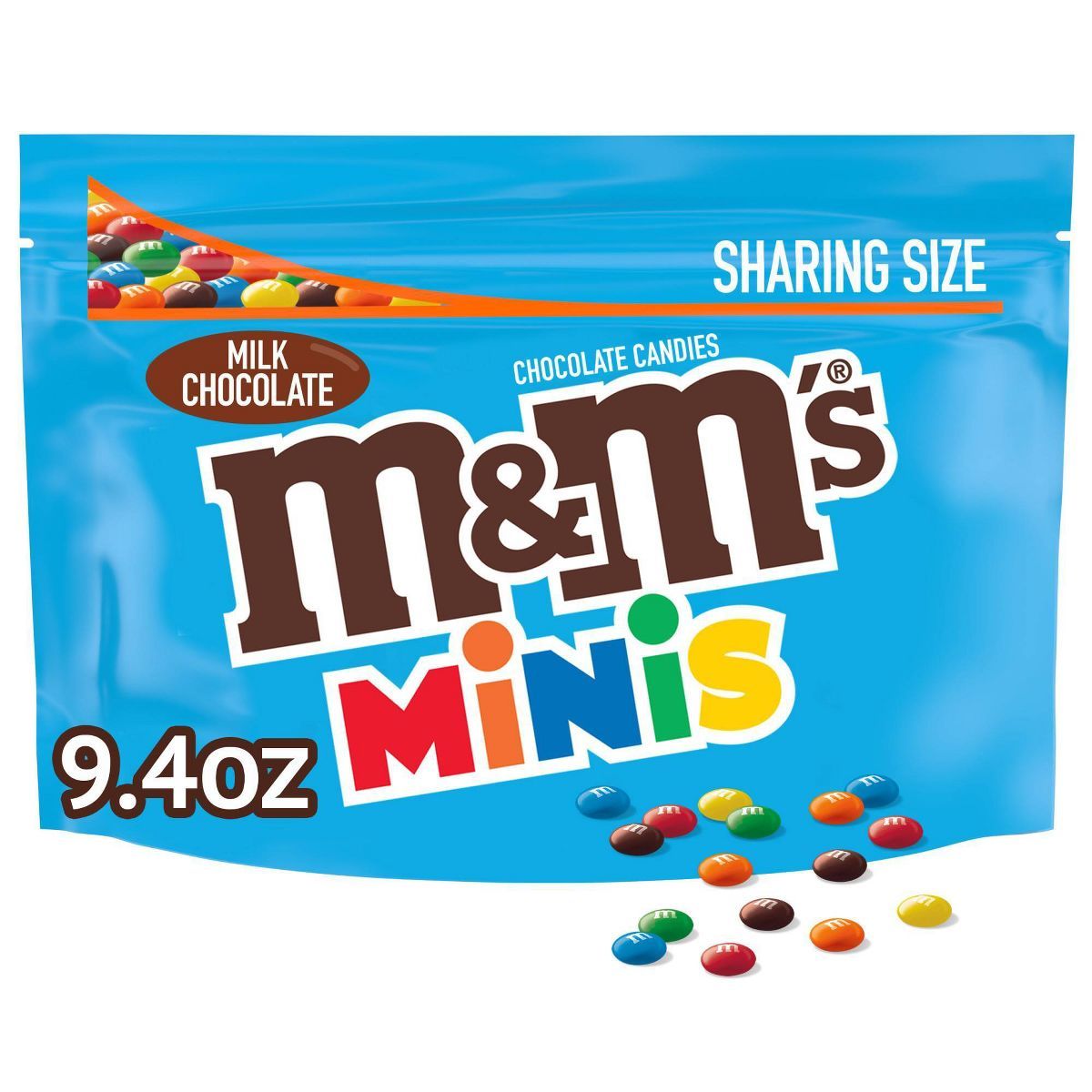 M&M's Milk Chocolate Minis Sharing Size Candies - 9.4oz | Target
