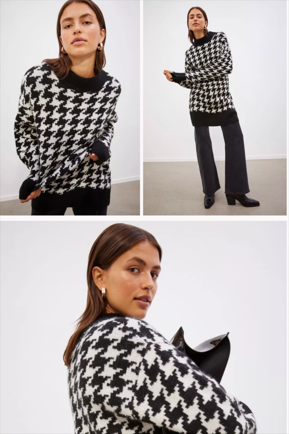 Plaid Jacquard Mock Neck Sweater … curated on LTK