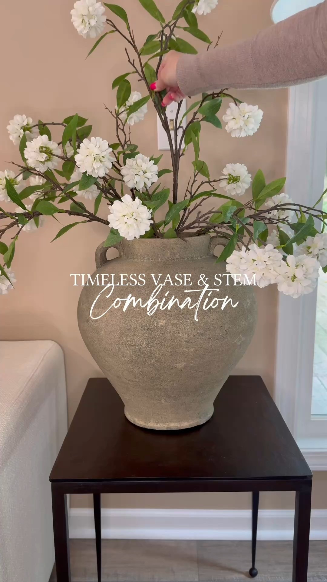 Vase & Stem Combo

This vase + stem combo is giving life to this little corner! I used five of these faux stems and they’re incredibly full and realistic—just the right amount of movement and texture. The oversized vessel adds that earthy, aged charm I can’t get enough of. Best part, this beauty is on sale  

Follow @farmtotablecreations on Instagram for more styling ideas like this.

Everything is linked below. 

#vasedecor #fauxstems #homestyling #neutraldecor #modernorganichome #homefinds #entrywaydecor #earthytouches #ltkhomestyle #decorobsessed #cozycorners #wayfairfinds #vasearrangement #interiorstyling


#LTKHome #LTKSaleAlert