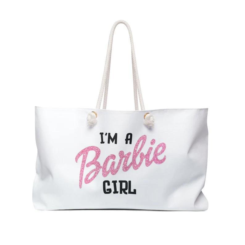 Barbie Bag | Barbie Merch | Barbie Gifts | Barbie Beach Bag | Etsy (US)