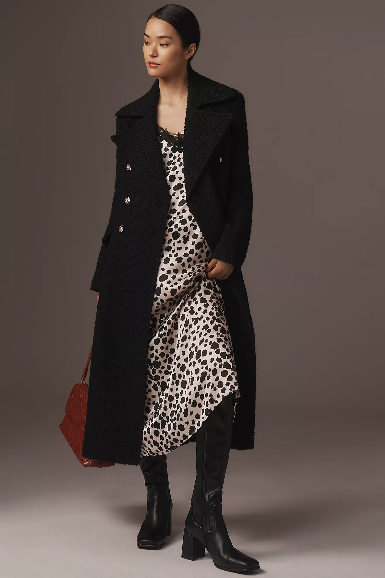 Maeve Sculpted Long Lady Coat | Anthropologie (US)