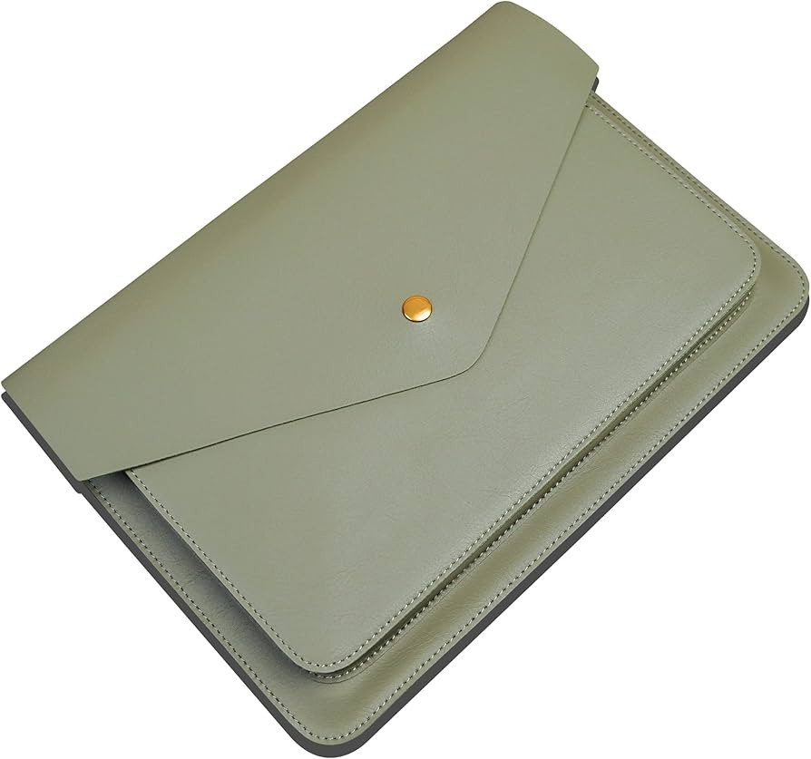 Leather Laptop Sleeve 13 Inch Compatible for New 13inch MacBook Air, New 13 MacBook Pro, Dell XPS... | Amazon (US)
