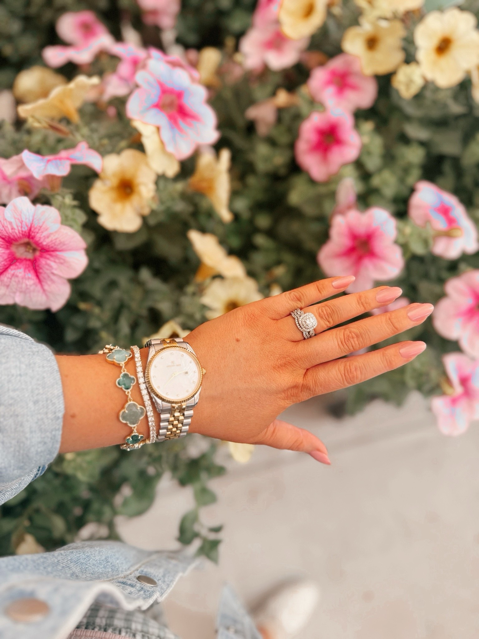 My everyday jewelry staples lately ✨ This two tone watch and classic tennis bracelet have been on repeat 🤍 The easiest way to elevate any outfit without overthinking it 💫 Timeless, simple, and goes with everything🌸✨ two tone watch | gold silver watch | mixed metal jewelry | tennis bracelet | dainty bracelet | everyday jewelry | minimal jewelry | classic accessories | timeless jewelry | stackable bracelets | luxury look for less | affordable jewelry | amazon jewelry finds | simple jewelry style | elevated basics | capsule accessories | everyday outfit details | chic accessories | jewelry staples | gift ideas for her ✨

#LTKootd #LTKgrwm #LTKdayinmylife