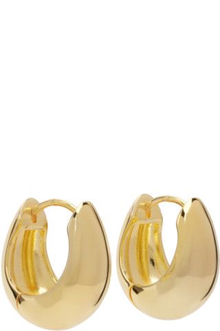 Gold Agata Earrings | SSENSE