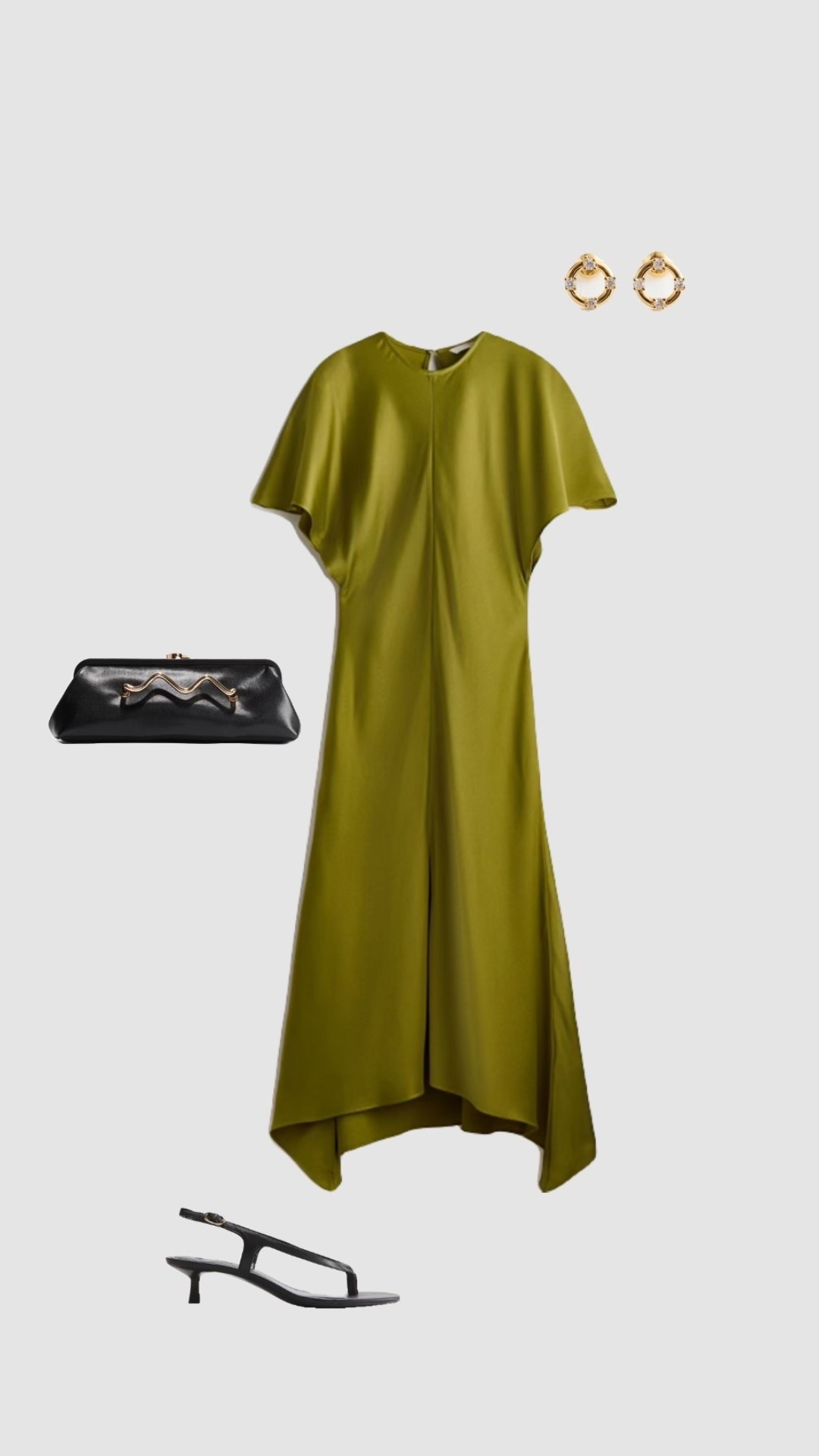 Transitional Wedding Guest Outfit 💚

• satin olive green midi dress black clutch bag strappy kitten heels August September October wedding guest dress occasionwear evening dresses women’s uk 2026 cruise outfits holiday outfit summer autumn wedding fall wedding guest dresses •

#LTKsummer #LTKautumn #LTKwedding