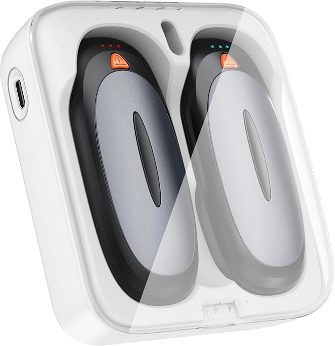 Hand Warmers Rechargeable with 10000mAh Charging Case, 2000mAh Portable Hand Warmers 2 Pack, Reus... | Amazon (US)