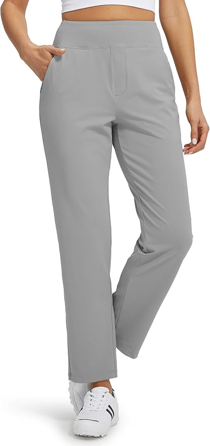 Libin Women's Golf Pants Stretchy Casual Travel Pant 7/8 Ankle Pants Athletic Sweatpants Dress Bu... | Amazon (US)