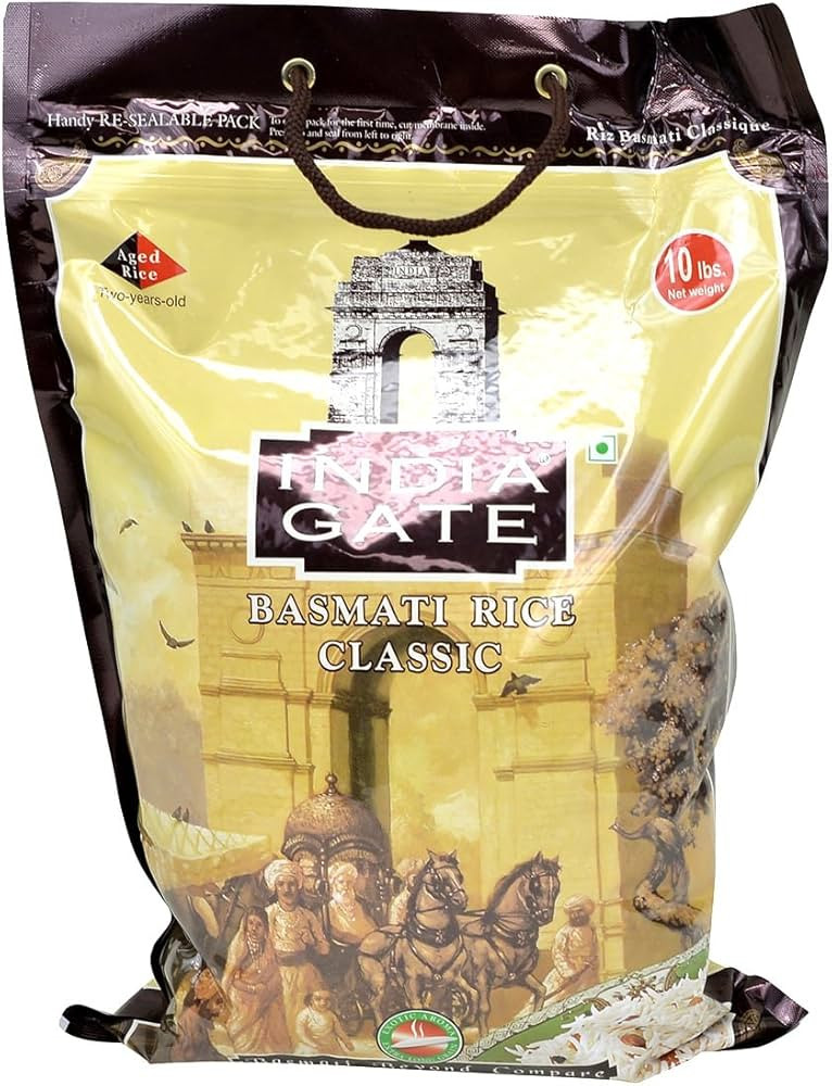 India Gate - White Basmati Rice - Classic, 10 Pound | Amazon (US)