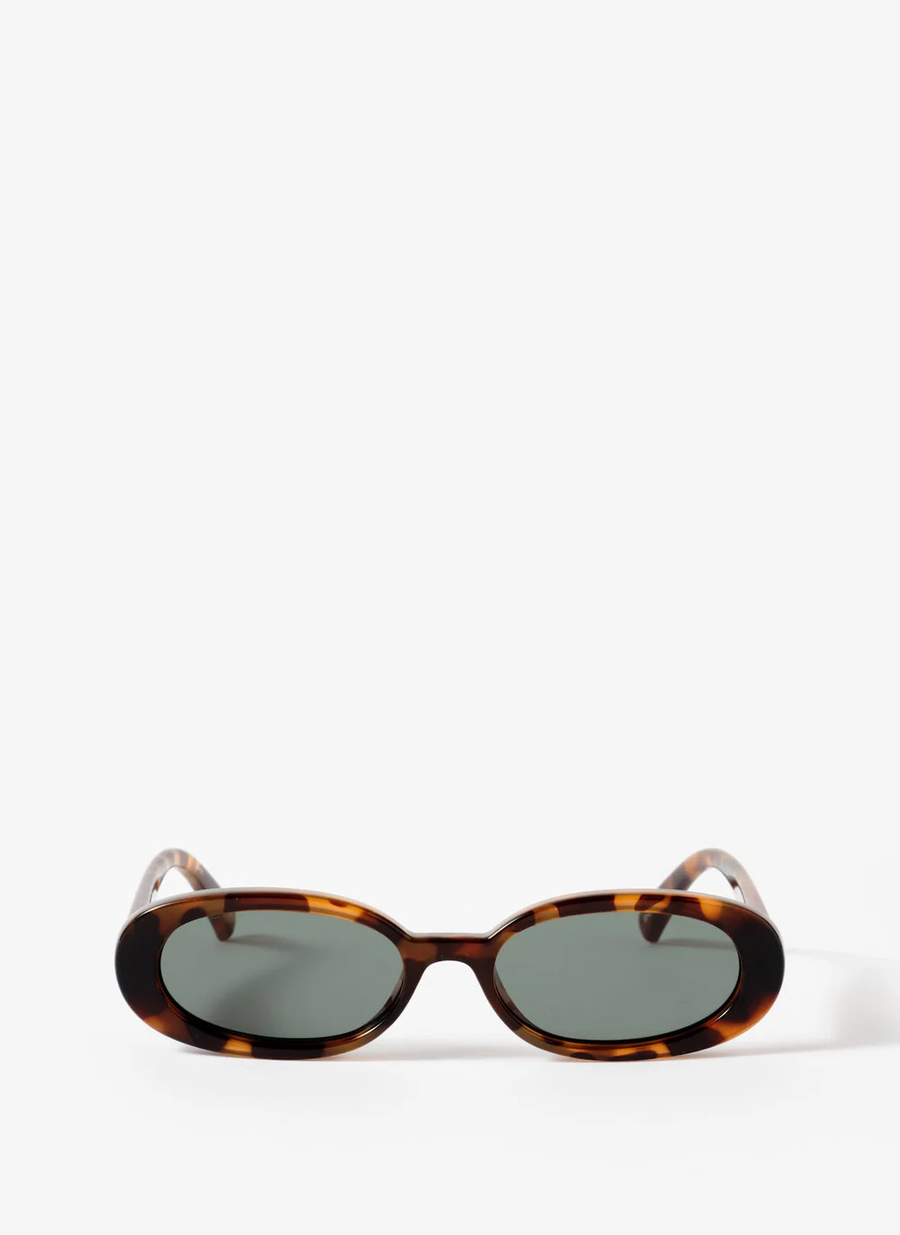 Le Specs Outta Love Brown Tortoiseshell Rounded Sunglasses | Mint Velvet