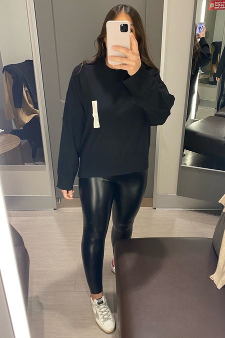 Little black sweater is a closet staple! 30% off and wearing a large
Perfect lightweight sweater to pair with jeans or skirts



Target, target find, target sweater, target sale, target style, target top, target shirt, target blouse, target basics, affordable clothes, affordable outfit, faux leather leggings, faux leather leggings outfit 

#LTKHoliday #LTKstyletip #LTKCyberweek