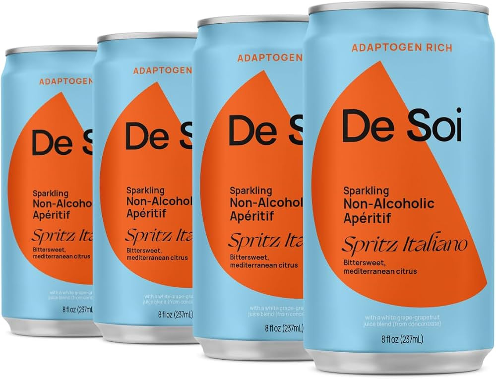 De Soi Spritz Italiano Non-Alcoholic Aperitif by Katy Perry - Sparkling Adaptogen Beverage with L... | Amazon (US)
