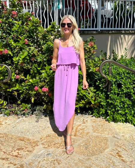 The perfect summer dress! It’s lightweight and breathable! Easy to throw on and stay cool. Adjustable elastic waist and straps comes in lots of colors. 

#LTKStyleTip #LTKFindsUnder50