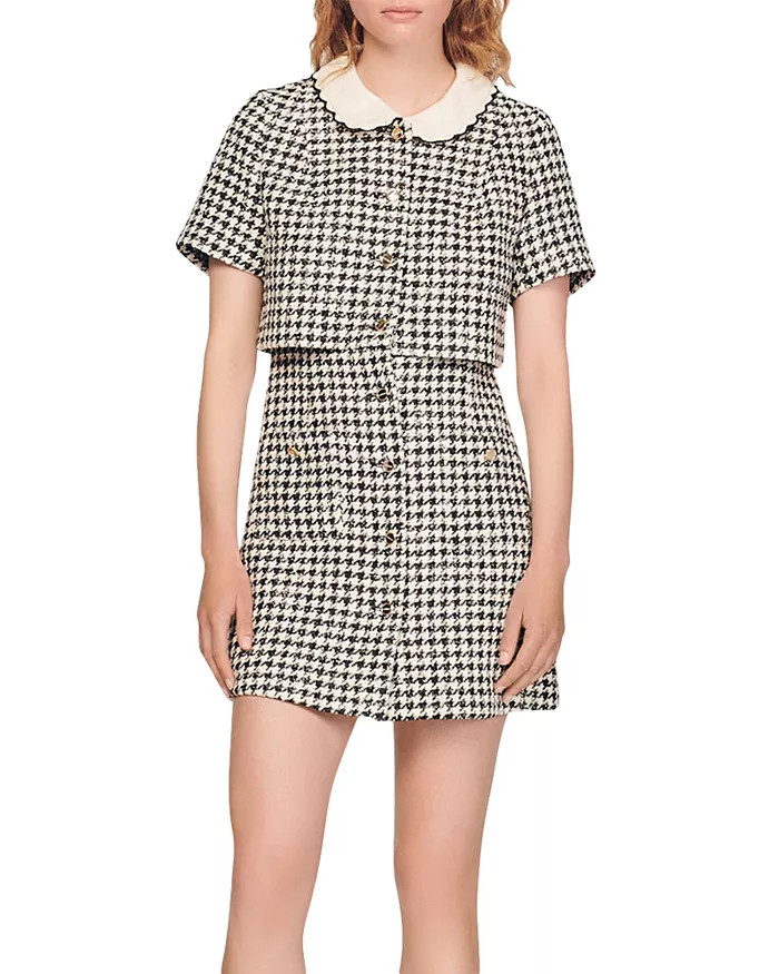 Faustina Houndstooth Mini Dress | Bloomingdale's (US)
